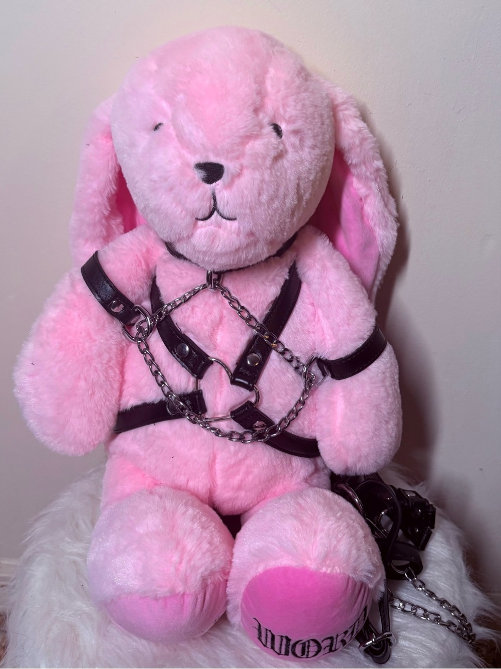 {NEW} WidowxDolls Kill Pink Plush Bunny Backpack